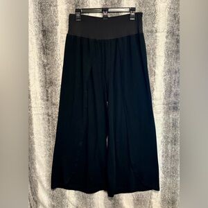 BloomChic Wrap Hem Black Wide-Leg Pants size 1X